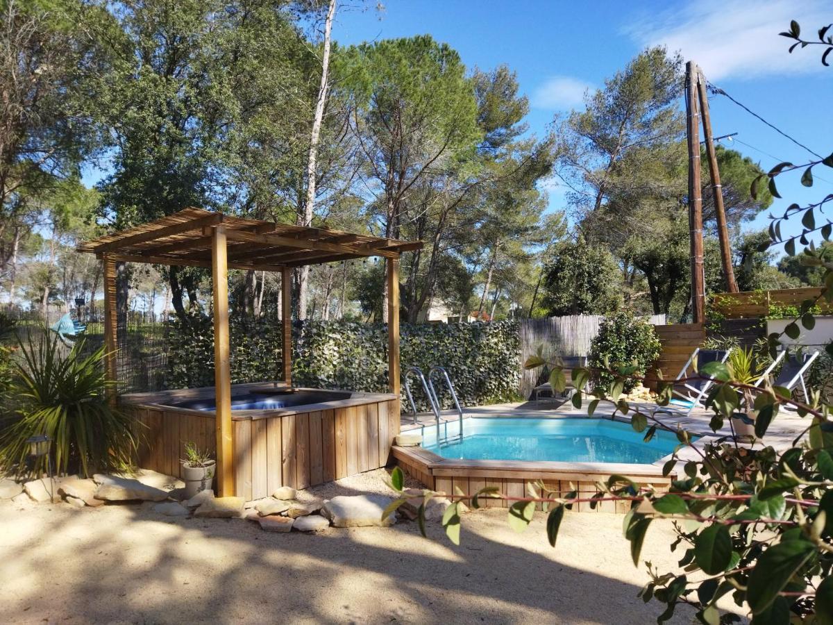 Maison 5 Personnes En Garrigue - Piscine-Spa Prive Langlade Eksteriør billede