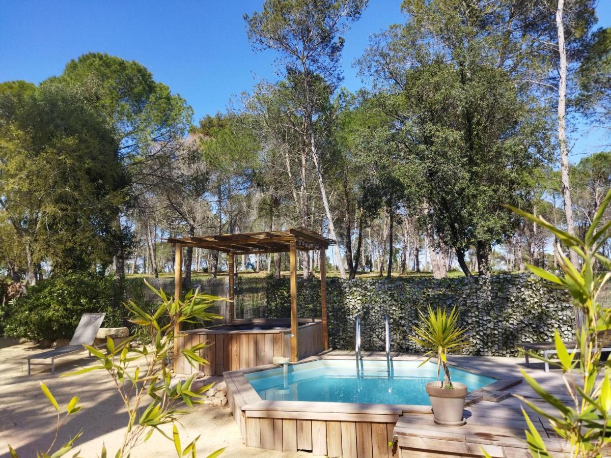 Maison 5 Personnes En Garrigue - Piscine-Spa Prive Langlade Eksteriør billede